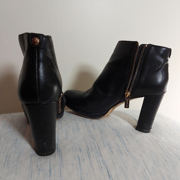 MK black leather booties - Picture 2 of 6
